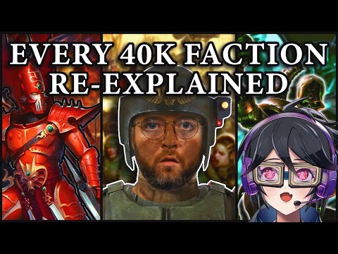 Mecha pilot vtuber reacts to Every Single Warhammer 40k (WH40k) Faction Re-Explained | Part 1 #react