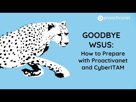 Goodbye WSUS: How to Prepare with Proactivanet and CyberITAM