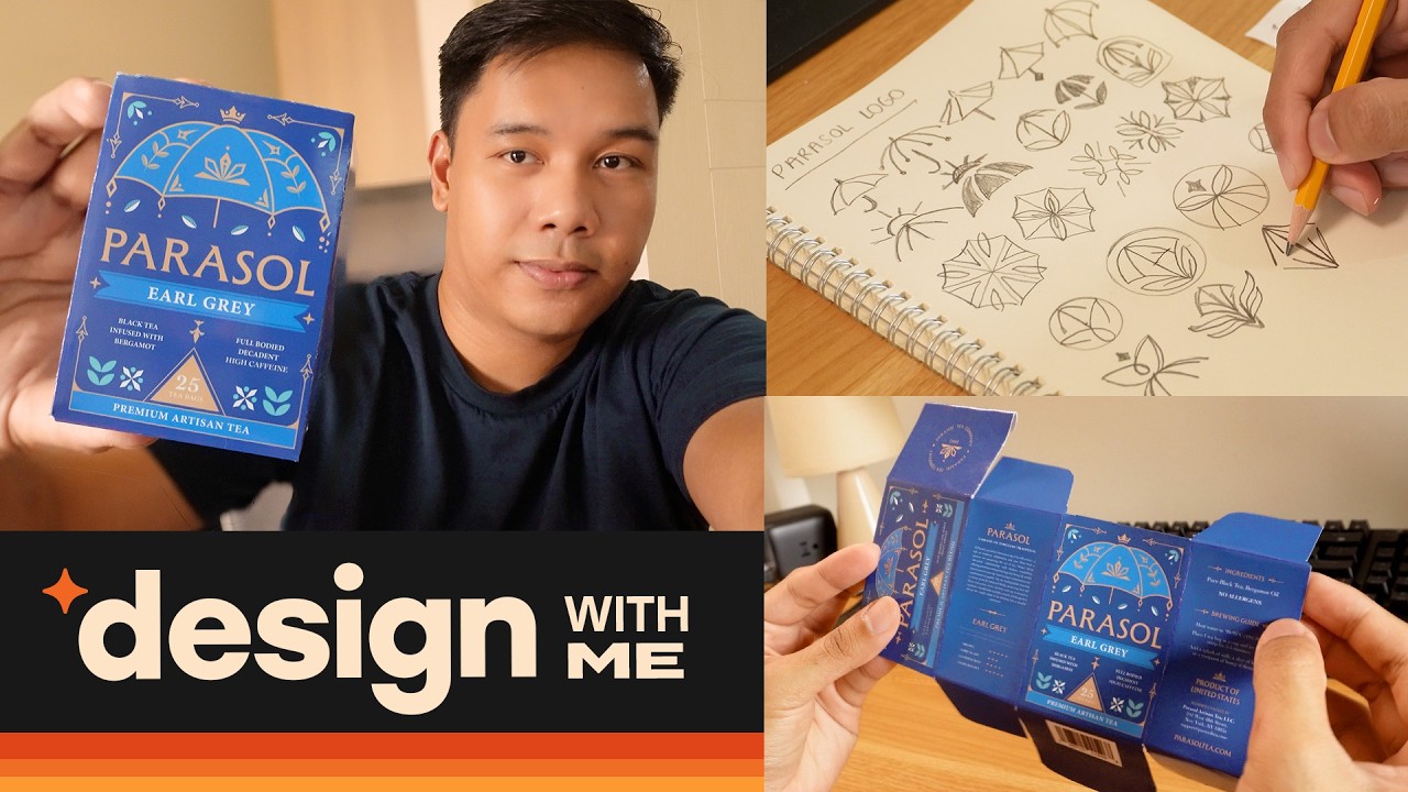 Designing a Logo and Packaging from Scratch | My Design Process - YouTube