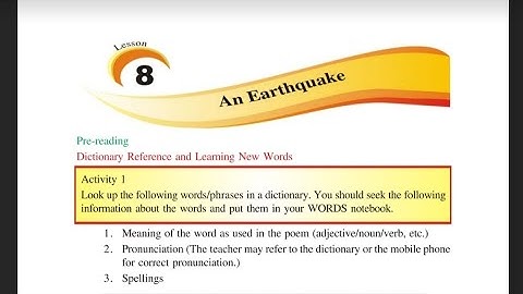 Class 7th  Pseb #lesson 8 #An Earthquake # Explanation in Punjabi language With MK Brain Tree