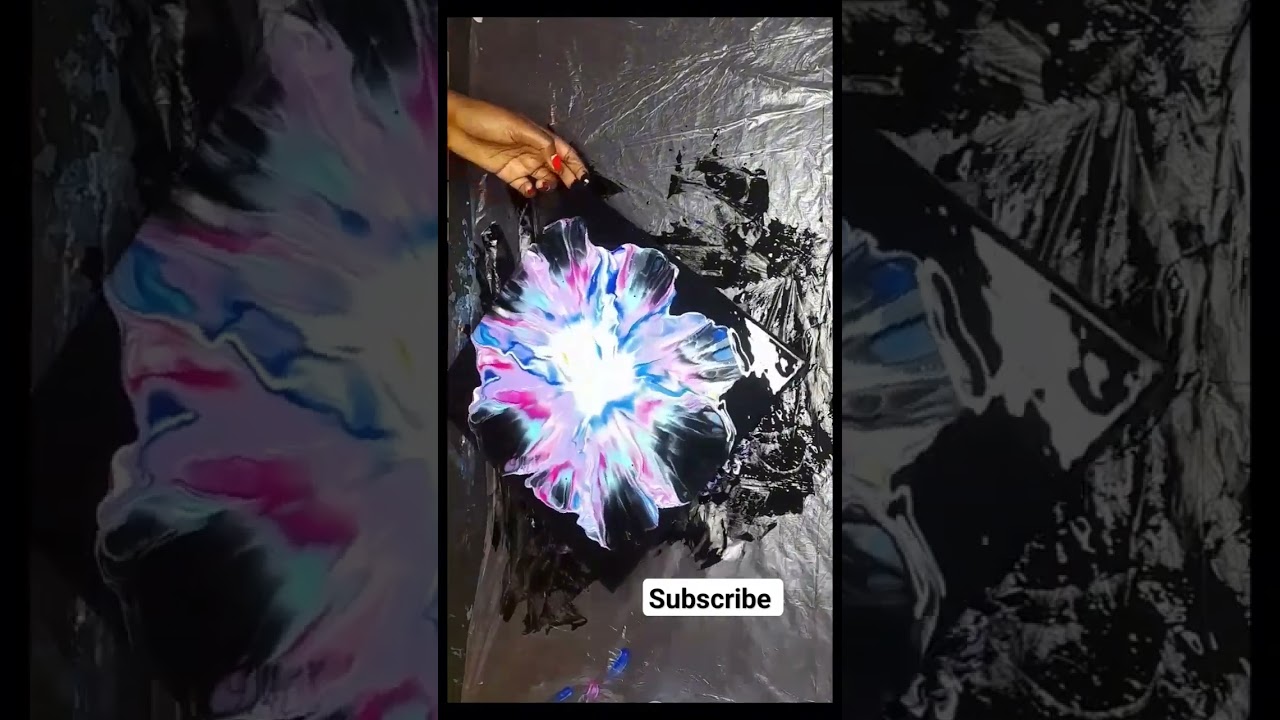 Dutch POUR FLOWER 🌼, viral art, 