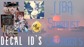 JJBA:Stardust Crusader's decal id's (bloxburg x royale high) || Adeena Hxni (roblox)
