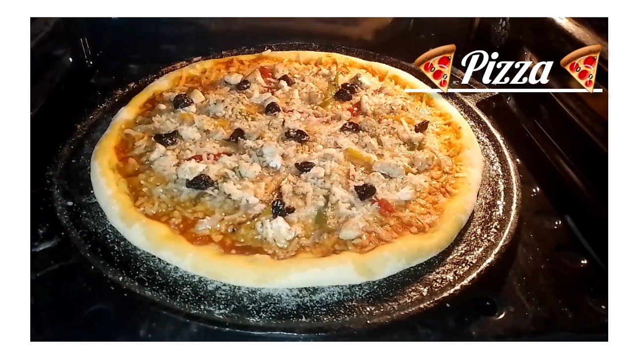 هادي هي أسهل وأنجح بيتزا🍕بعجينة خطيرة👌بدون دلك بدون حليب مجفف بمقادير مظبوطة وأسهل من ديال المحلات🍽