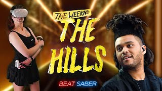 [Beat Saber] - THE HILLS - The Weeknd - Immersive Mixed Reality Gameplay | Expert VR