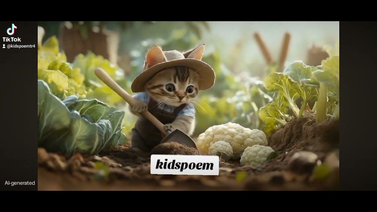 Tiny Cat Learn To FARM 😺