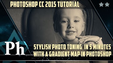 Stylish photo toning in 5 minutes with a gradient map in Adobe Photoshop