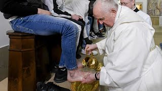 Святая неделя: папа Франциск омывает ноги заключенным в тюрьме для несовершеннолетних