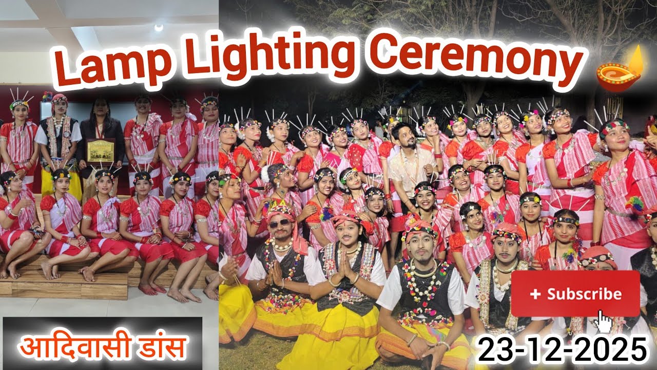 Lamp Lighting Ceremony ✨ | Shri Shankaracharya College of Nursing, Hudco Bhilai | 23-12-25 आदिवासी 