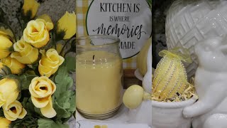 Spring Kitchen Vignette || Cozy Corner or Vignette #cozycorner23