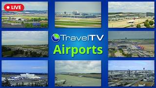 🔴 LIVE: Airports Around the World — Plane Spotting Live Cameras 24/7 | TravelTV