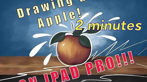 Time-lapse Replay Drawing Apple On Ipad Pro #drawing #illustration #ipadpro #procreate