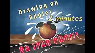 Time-lapse Replay Drawing Apple On Ipad Pro #drawing #illustration #ipadpro #procreate