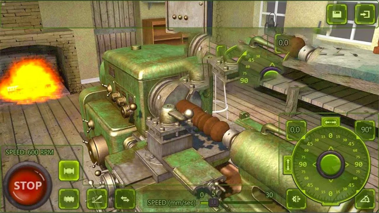 Lathe Machine 3D   Milling & Turning Simulator Game । Android Gameplay