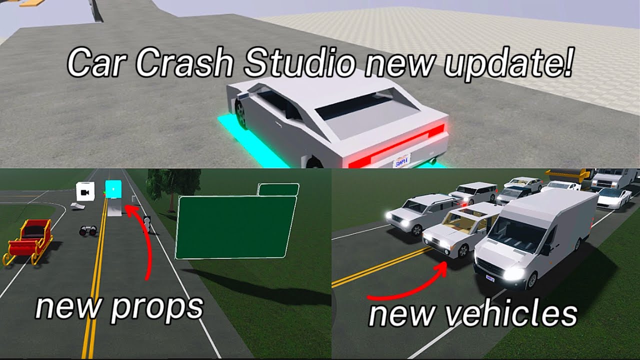 Car crash studio new update. cars, props, + more