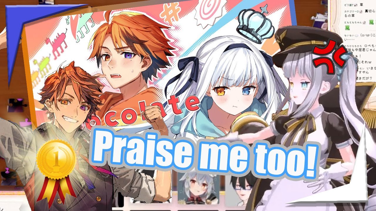 Mea is jealous that people only praise Roberu for their Chocolate Box song【Holostars EngSub】