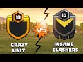 Crazy Unit vs Insane Clashers Live Clan War - COC