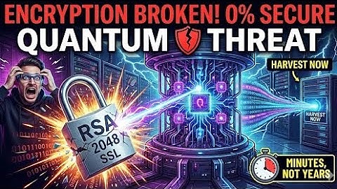 STOP! They Are ALREADY Stealing Your Passwords & Data! (The Quantum Time Bomb Is Ticking)