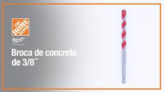 117977 BROCA PARA CONCRETO DE 3 8 MILWAUKEE