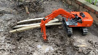 Hitachi excavator ex60-5 digging pond | driver angle | Part 3