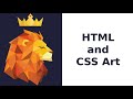Lion | HTML & CSS Art | Polygon Art