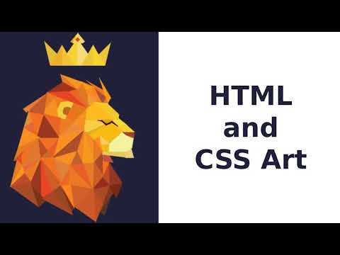 Lion | HTML & CSS Art | Polygon Art
