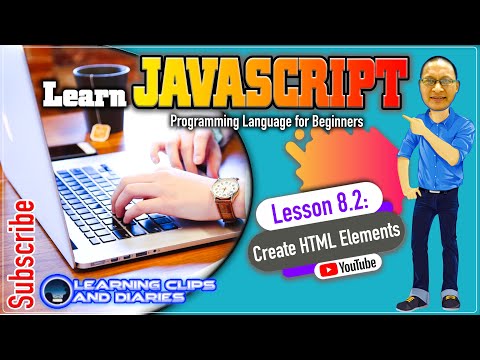 Javascript Lesson 8.2 Create HTML Elements | Programming for Beginners