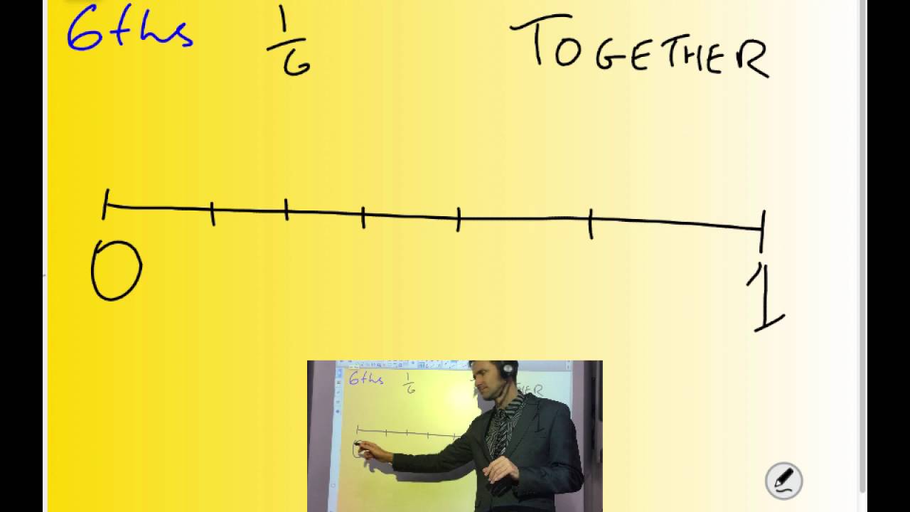 Fractions on a number line from 0 to 1: Teach, Togther, Try - YouTube