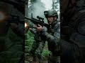 Guerrilla Ambush in the Rain 🌧️🔥 Soldiers Under Fire! #war #military #army #shorts #youtubeshorts