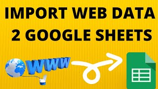 How to Import Web Data to Google Sheets | IMPORTHTML Function of Google Sheets