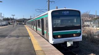 E501系 水カツK703編成 常磐線 普通いわき行き 十王駅発車
