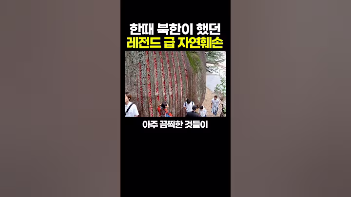 한때 '북한'이 했던 레전드 급 자연훼손.. 진짜 선넘네..