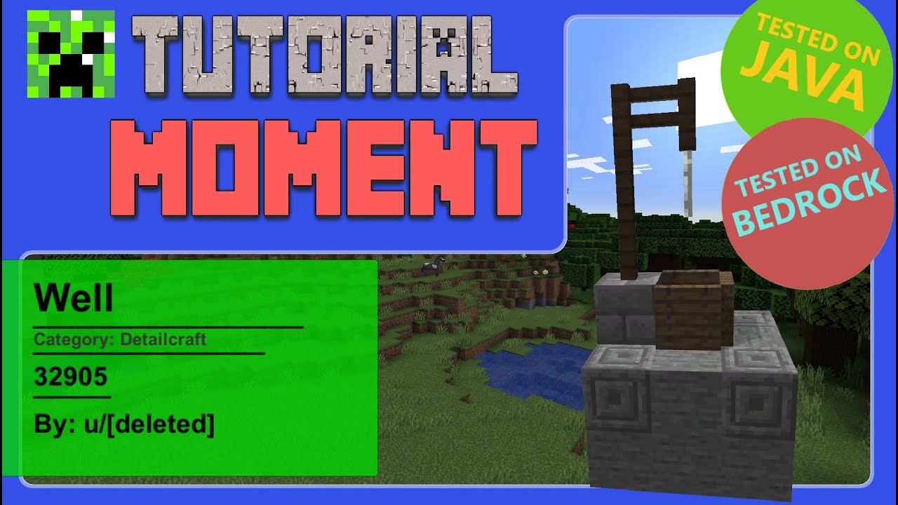 Infinite water well | 1.16.3 | Detailcraft | 30 second tutorial | LEGO style