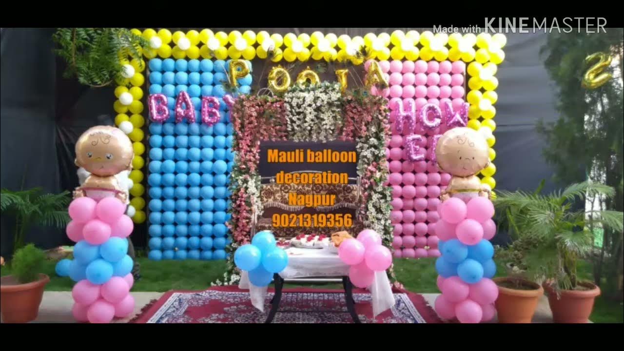 Baby shower decoration ideas/baby showers decoration in home/palana ...