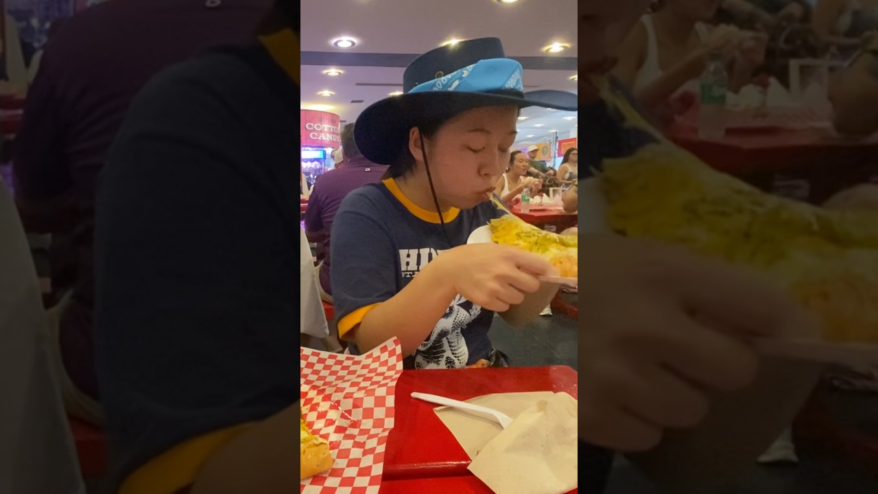 Deep fried pickled pizza at the Dallas State Fair 