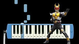 Video thumbnail of "Not Pianika Kamen Rider Agito Opening"