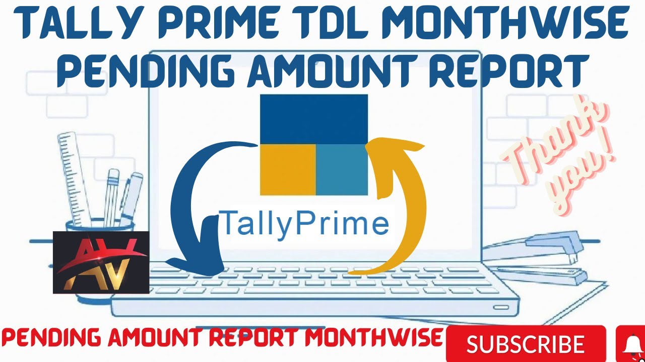 Tally Prime TDL MonthWise Pending Amount Reports l MonthWise Pending ...