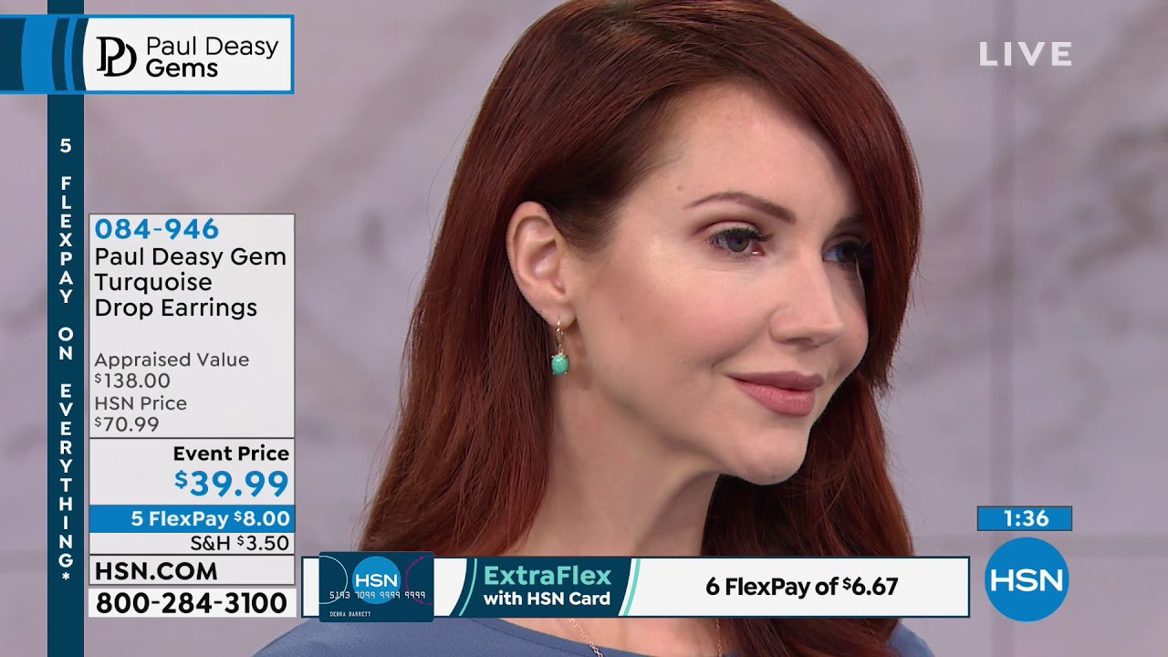 Paul Deasy Gem GoldPlated Tyrone Turquoise Drop Earrings YouTube