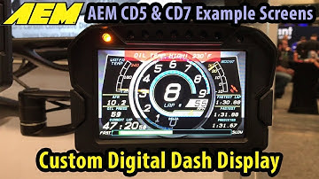 AEM CD5 And CD7 Digital Dash Display Screen Examples