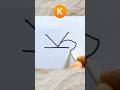 How to draw a Tree 🌳 with letter “ K “ #drawing #art #drawing4kids #shorts