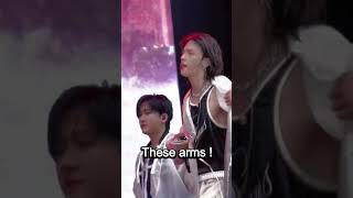 These arms?! 😳 #skz #felix #hyunjin #skzconcert #hyunlix