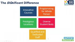 New High School Summer Programs with SIG 2022