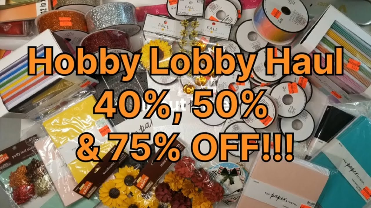I see Orange Stickers! New Hobby Lobby Clearance Haul 75 Off & 40 ,50