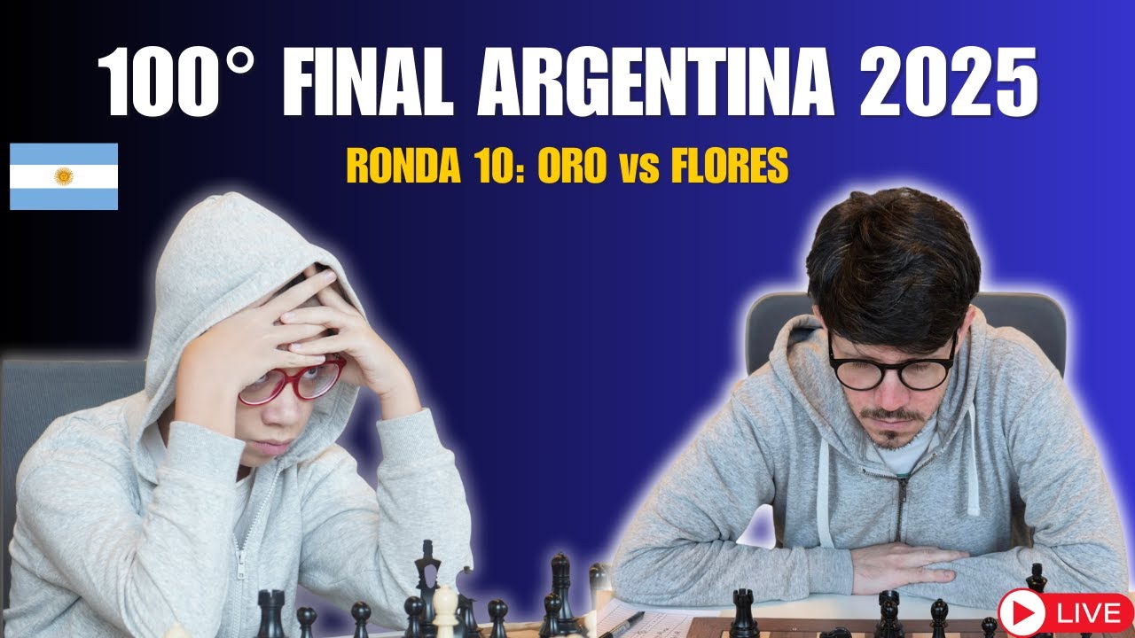Ronda 10 – Final Argentina 2025 | Faustino Oro vs Diego Flores (LA PARTIDA DEL TORNEO) lichess.org