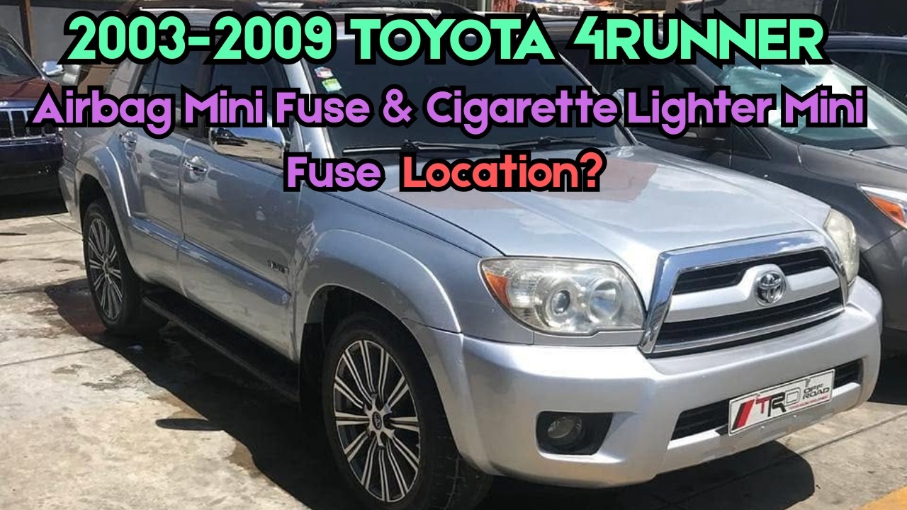 4runner cigarette lighter fuse 1998 Toyota 4th Gen 4Runner Cigarette Lighter