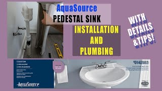 AquaSource-How to install Aquasource Pedestal sink from Lowes