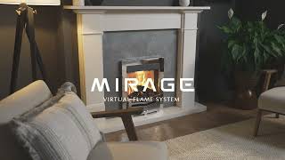 Onyx Mirage 40i 16" Electric Fireplace Inset with LED Virtual Flame - ideal gas fire replacement