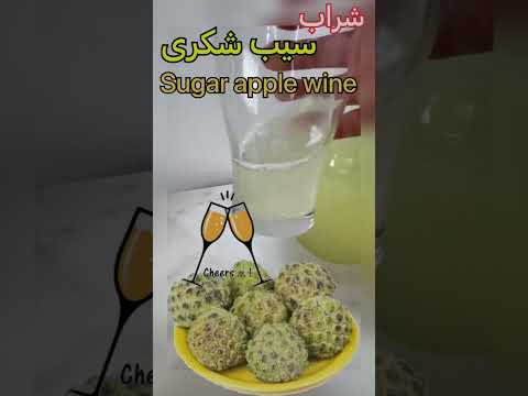 آموزش ساخت انواع شراب در خانه اين ويديو شراب سيب شكرى Sugar Apple Wine 