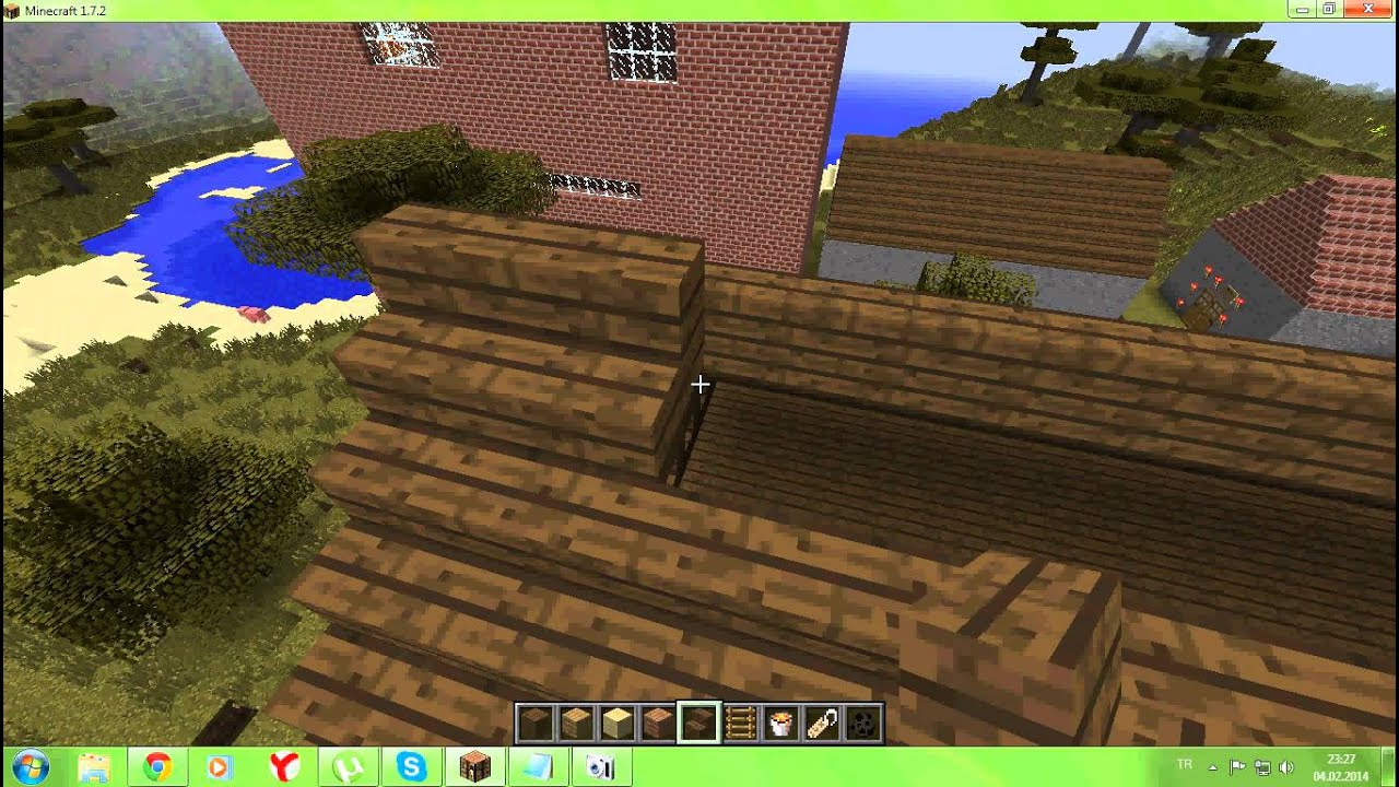 Minecraft çatı katı yapma mutlaka izle süper anlatım YouTube