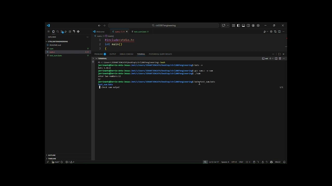 Bats core using AI Tutorial | Visual Studio Code | - YouTube
