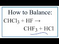 Balancing Chemical Equations and Atoms